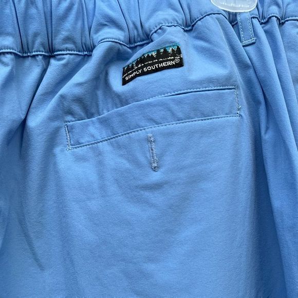 NWT Simply Southern Men's Drawstring Casual‎ Athletic Shorts Vista Blue Size XXL - Picture 4 of 6